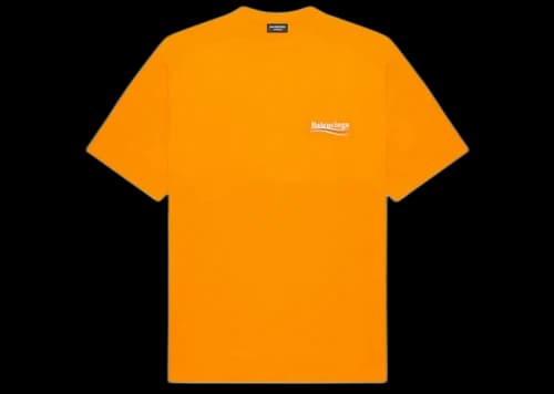 Balenciaga Political Campaign Large Fit T-Shirt Fluo Orange