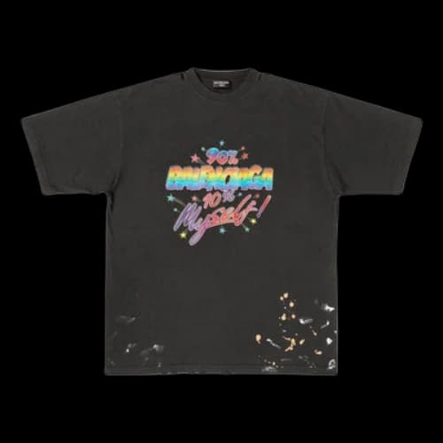Balenciaga 90/10 T-Shirt Large Fit 'Black'