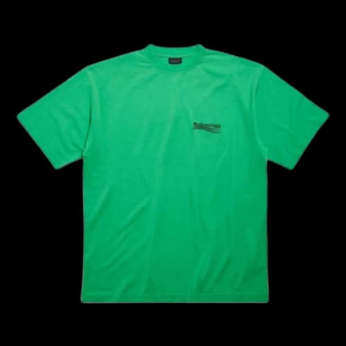 Balenciaga Political Campaign T-Shirt Large Fit 'Green Black Blue'