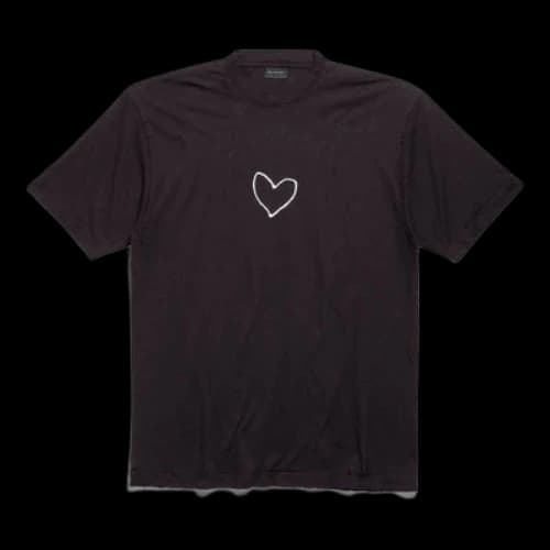 Balenciaga Lovey T-shirt Large Fit 'Black' (Women's)