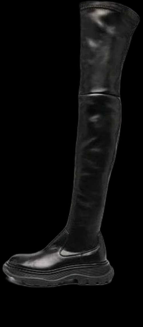 Alexander McQueen Hybrid Lace Up Boot 'Black' (Women's)