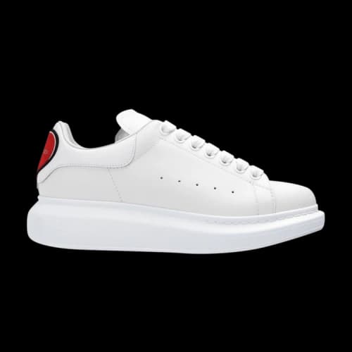 Alexander McQueen Oversized Sneaker 'Heart - White Red' (Women's)