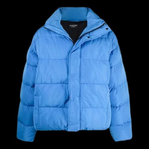 Balenciaga BB Logo Puffer Jacket 'Indigo'