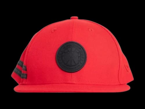 Canada Goose New Era Arctic Disc Snapback Cap Red