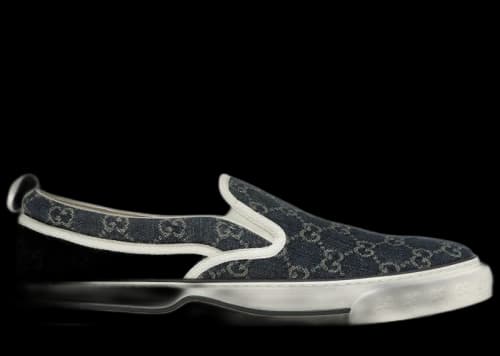 Gucci Tennis 1977 Slip On Denim