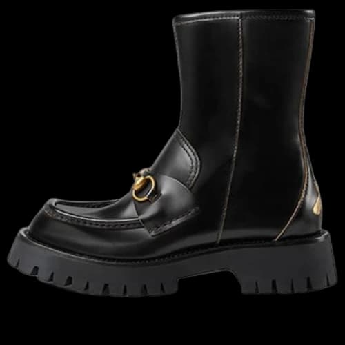 Gucci Horsebit-Embellished Ankle Boots 'Black' (Women's)