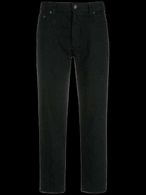 Saint Laurent Straight Leg Jeans Black