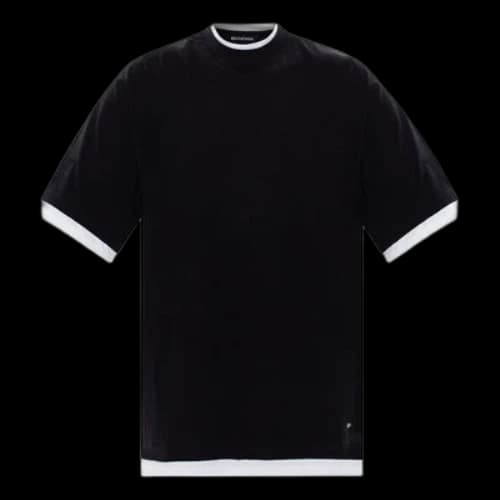 Balenciaga Layered T-shirt Oversized 'Black White'