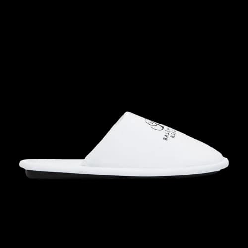 Balenciaga Soft Embroidered Logo Slipper 'White'