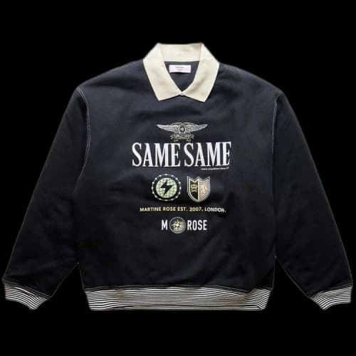 Martine Rose Polo Crewneck 'Black'