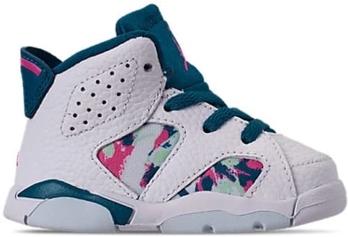 Jordan 6 Retro White Laser Fuchsia Green Abyss (TD)