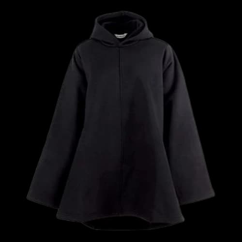 Balenciaga SS21 Solid Color hooded Loose Fit Hoodie Black (Women's)