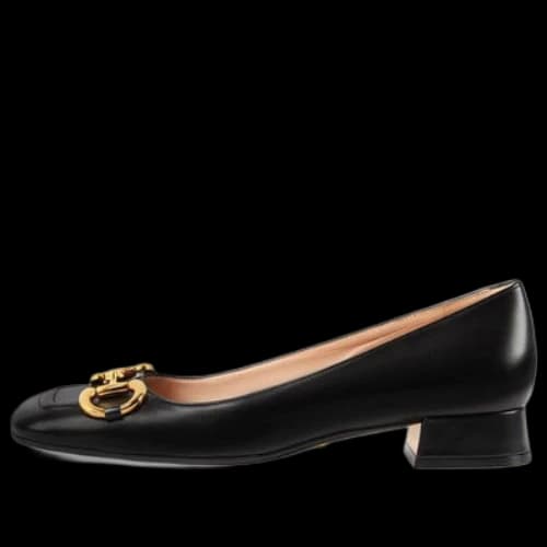 Gucci Ballet Flat with Horsebit 'Black Leather' (Women's)