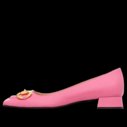 Gucci Black Horsebit Ballerina Flats 'Pink' (Women's)