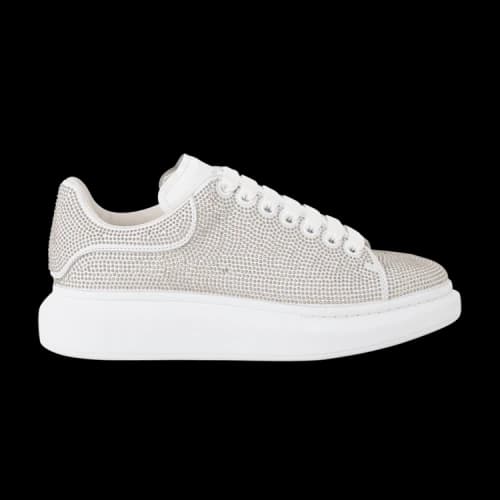 Alexander McQueen Oversized Sneaker 'White Silver Studded'