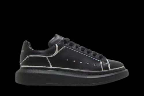 Alexander McQueen Oversized Sneaker 'Black Silver Holo'