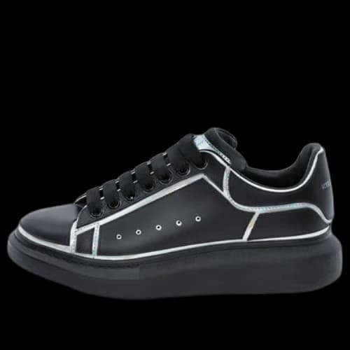 Alexander McQueen Oversized Sneaker 'Black Silver Holo'