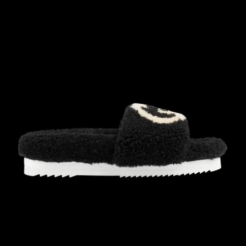 Gucci Slide 'Interlocking G Merino Wool - Black' (Women's)
