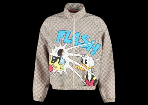 Gucci x Disney Donald Duck Monogram Techno Jacket Beige