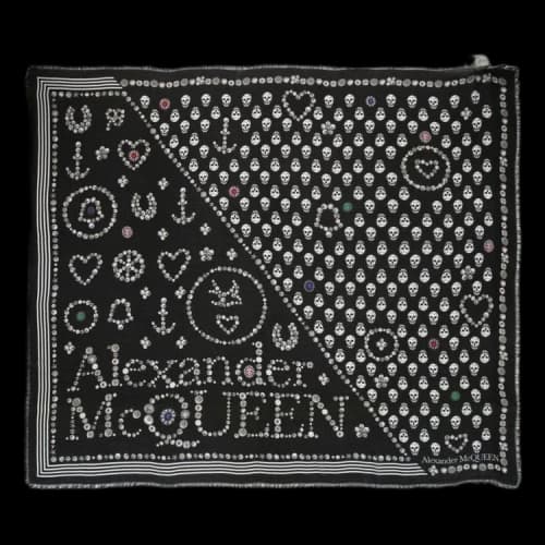 Alexander McQueen Skull Logo Scarf 'Multicolor'