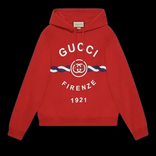Gucci Firenze 1921 Hooded Sweatshirt 'Red'