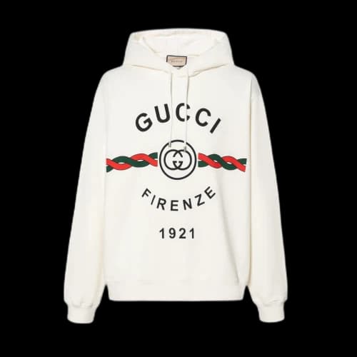 Gucci Firenze 1921 Hooded Sweatshirt 'White'