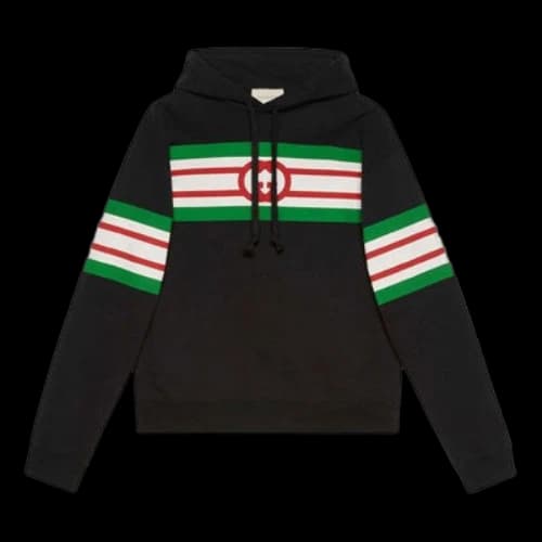 Gucci Interlocking G Print Hoodie 'Black'