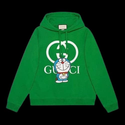 Gucci x Doraemon Cotton Hoodie 'Green'