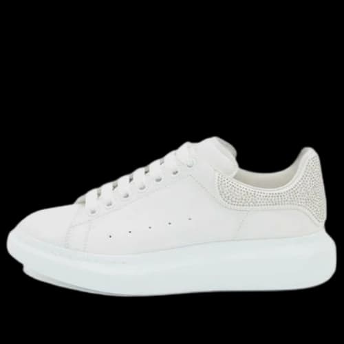 Alexander McQueen Oversized Crystal-embellished Sneakers 'White'