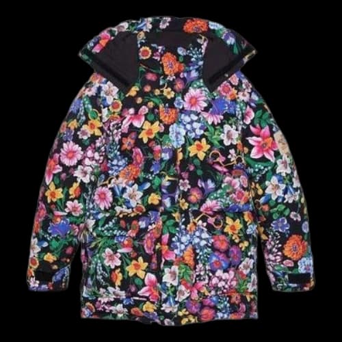 Gucci x The North Face Floral Print Down Jacket 'Purple'