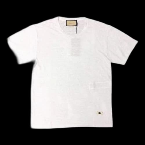 Gucci Cotton T-Shirt With GG Patch 'White'