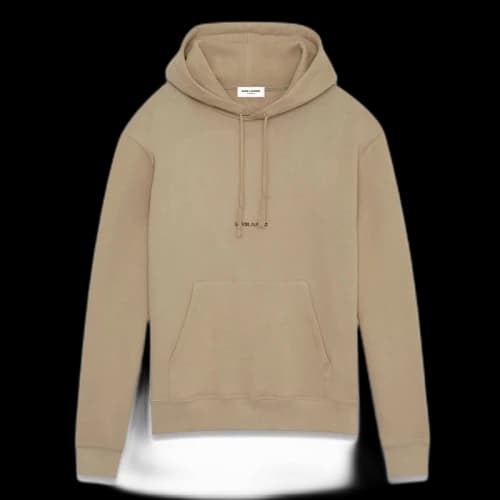 Saint Laurent Rive Gauche Hoodie Sand