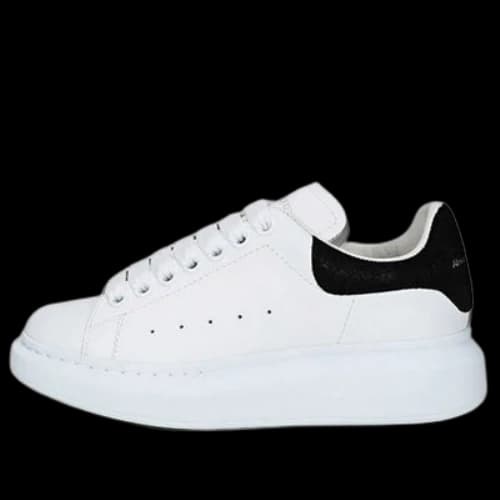 Alexander McQueen Oversized Sneaker 'White Black Suede' (Women's)