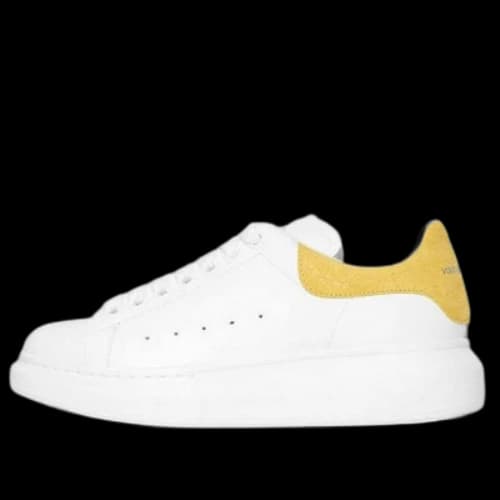Alexander McQueen Oversized Sneaker 'Yellow Embossed Suede Crocodile' (Women's)