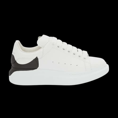 Alexander McQueen Oversized Sneaker 'Drop Heel Counter Print - White Black' (Women's)