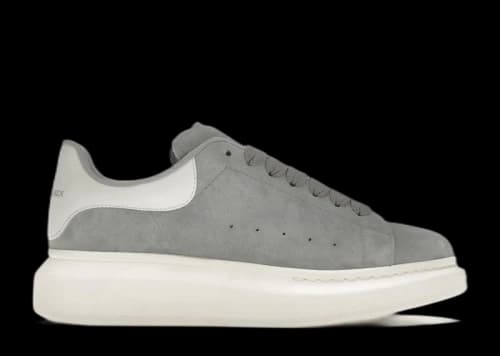 Alexander McQueen Oversized Dove Grey Suede (Women's)