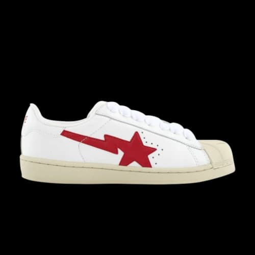 BAPE Skullsta FS-004 Low 'White Red'
