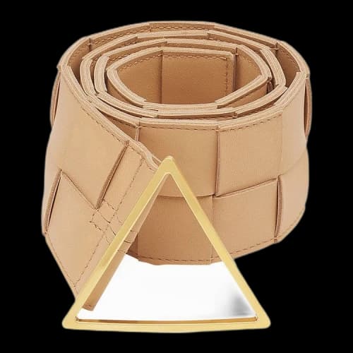 Bottega Veneta Belt 'Almond/Gold'