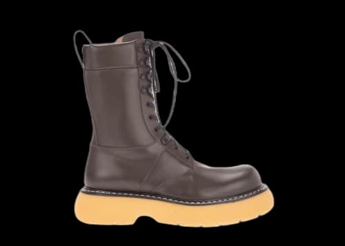 Bottega Veneta The Bounce Leather Boots Brown