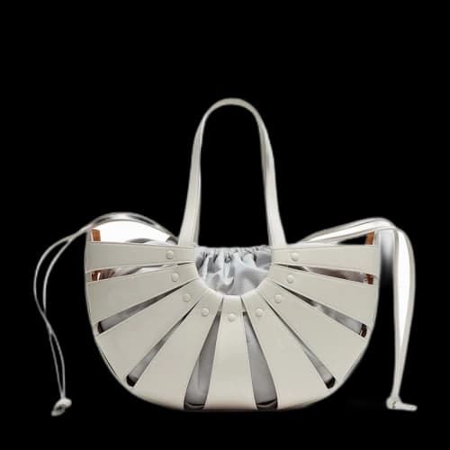 Bottega Veneta The Shell Medium Handbag Grey