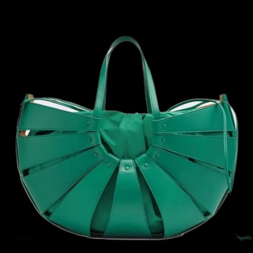 Bottega Veneta The Shell Large Handbag Green