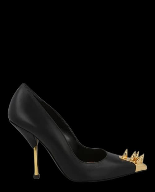 Alexander McQueen Punk Pumps Black Gold (Women's)