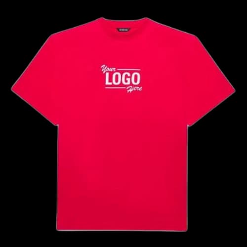 Balenciaga SS21 Alphabet Printing Short Sleeve Unisex Red