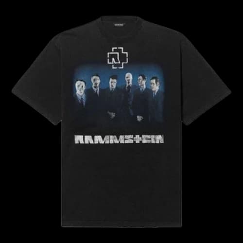 Balenciaga Rammstein Germany Band Crossover Short Sleeve Black