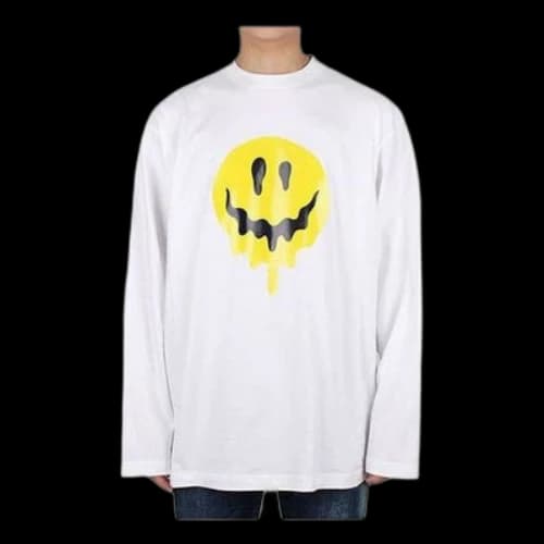 Balenciaga Drip Peace T-shirt Large Fit 'White'