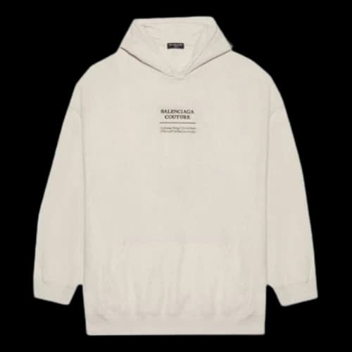 Balenciaga Unisex FW21 Logo Printing Beige