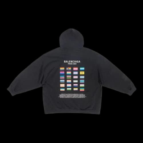 Balenciaga Pride Hoodie Boxy Fit 'Black'