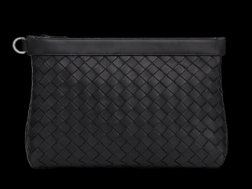 Bottega Veneta Classic Intrecciato Document Case Black