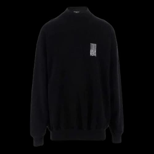 Balenciaga Barcode Crewneck Sweater 'Black'