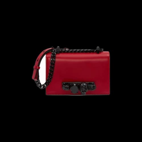 Alexander McQueen Mini Jewelled Satchel 'Welsh Red'